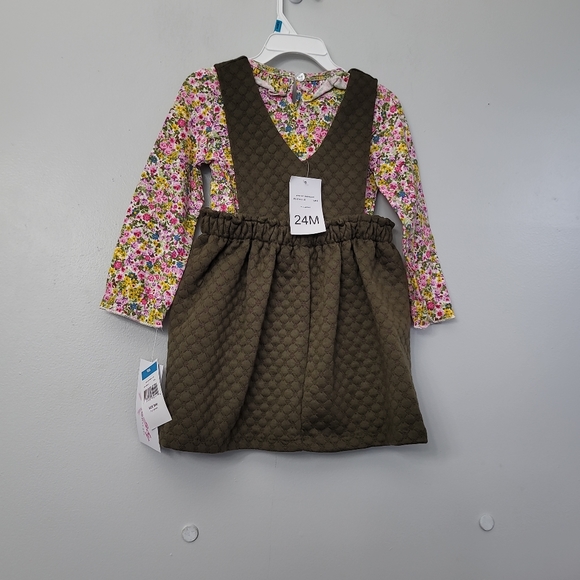 BONNIE JEAN  BABY GIRLS 12-24 MONTHS GIANNA JUMPER DRESS - Picture 8 of 12